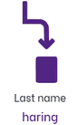 Last name indicator